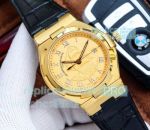 Swiss Replica Vacheron Constantin Overseas Watch Gold Dial 42mm